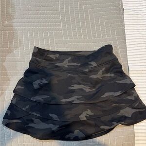 Black Camouflage Girls Athleta Skirt
